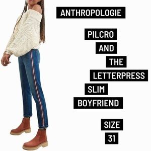 Anthropologie Pilcro and the Letterpress women’s size 31 slim boyfriend jeans